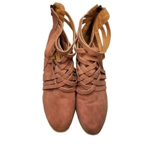 Unbranded Size 41 Mauve Strappy Booties